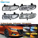 Axyaa Car LED DRL Set for Nissan Sentra Xtrail Rogue Kicks Qashqai - 12V