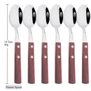Axyaa Stainless Steel Silverware Set - 4/6/10Pcs Dinner Spoons Cutlery Kitchen Dinnerware