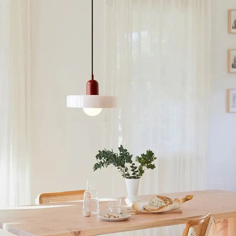 Axyaa Nordic Stained Glass Chandelier for Restaurant, Bedroom, and Bar