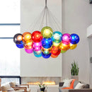 Axyaa Glass Ball Bubble Chandelier - Nordic Modern Pendant Light