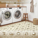 Axyaa Retro Pastoral Style Living Room Carpet Cream Animal Print Rug