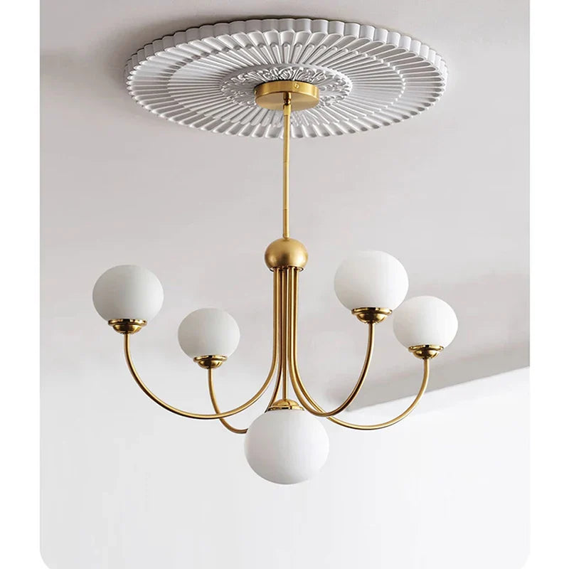 Axyaa Modern Living Room Chandelier, American & French Style, Simple & Fashionable Design