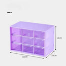 Axyaa 9-Grid Kawaii Color Desktop Organizer for Jewelry and Sundries