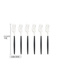 Axyaa Black Silver Stainless Steel Cutlery Set Dinnerware Flatware Fork Knife Spoon