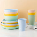 Axyaa Wheat Straw Ramen Bowl Set - 4-Piece Dinner Tableware