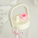 Axyaa Bubble Milk Tea Cup: Large Capacity, Leak Proof, Portable Straw Lid Bottle
