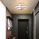 Axyaa Spiral LED Ceiling Light for Home Decor, Black/White, Modern Lighting Fixtures