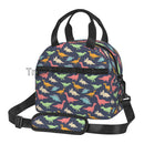 Dino Lunch Bag by Axyaa: Jurassic Thermal Tote for Kids School Travel Picnic