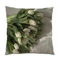 Axyaa Daisy Print Pillowcase: Square Flower Cushion Cover for Home Decor