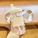 Axyaa Kids Glass Water Bottle with Bubble Tea Straw in Cute Design
