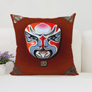 Axyaa Beijing Opera Face Changing Pillow Case 45x45cm for Sofa & Car Decoration