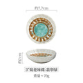 Axyaa Ceramic Flower Sauce Dish Set for Sushi & Molecular Cuisine