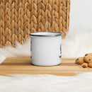Axyaa Rock Hen Enamel Mug: Funny Animal Camping Cup for Farmhouse Decor, Holiday Gift