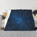 Axyaa Constellation Star Map Throw Blanket for Stylish Sofas and Beds