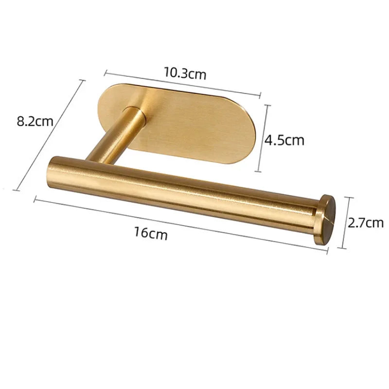 Axyaa Stainless Steel Toilet Paper Storage Bracket for Bathroom Essentials