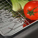 Axyaa Stainless Steel Food Storage Tray Serving Plates Spices Buffet Dishes Organizers