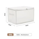 Axyaa Large Folding Storage Box for Cosmetics, Shoes, Clothes - Washable & Moisture-Proof