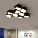 Axyaa Hexagon LED Ceiling Light Smart Control Dimmable Chandelier
