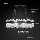 Axyaa Gold Black Crystal Chandelier Hanging Lamp for Elegant Indoor Lighting
