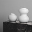 Axyaa Frosted White Gourd Glass Vase - Home Decor & Flower Vase
