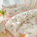 Axyaa Kawaii Kids Girls Bedding Set, Cute Print Duvet Cover, Single/Full/Queen Size