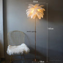 Axyaa Ostrich Feather Floor Lamp - Romantic Living Room Bedroom Atmosphere