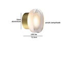 Axyaa LED Acrylic Aluminum Wall Lamp Modern Nordic Bedroom Bedside Stair Light