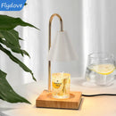 Axyaa Nordic LED Candle Table Lamp with Wood Base for Home Lighting