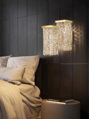 Axyaa Modern Crystal Pendant Chandelier for Dining Room & Bar