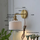 Axyaa Rotating LED Wall Sconce with Pull Chain Switch- Nordic Modern Style