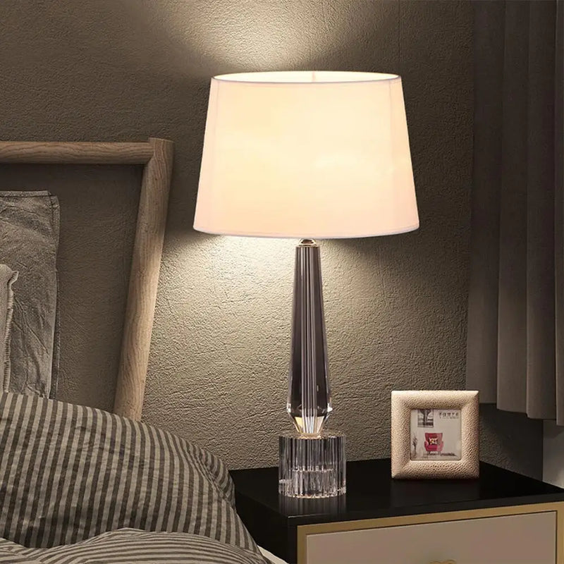 Axyaa Crystal Table Lamp Remote Control LED Light Fixture