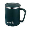 Axyaa 480ml Insulated Stainless Steel Coffee Mug with Lid & Handle