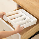 Axyaa Kitchen Cutlery Organizer Drawer Tray Divider - Easy Clean, 5 Compartments