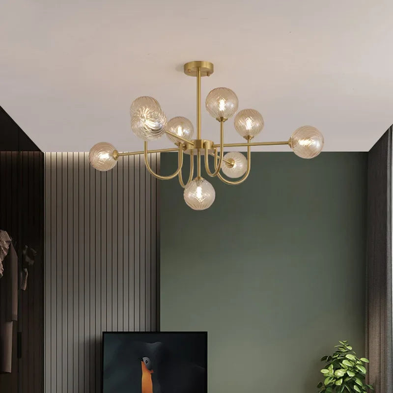Axyaa U-shaped Magic Bean LED Pendant Lamp for Living Room, Bedroom, Lobby