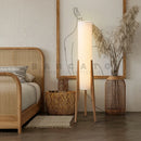 Axyaa Solid Wood Floor Lamp - Japanese Retro Style for Home Decor