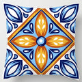 Colorful Geometric Flower Pillow Case by Axyaa: Simple Polyester Sofa Decorative Cover