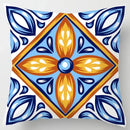 Colorful Geometric Flower Pillow Case by Axyaa: Simple Polyester Sofa Decorative Cover