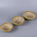 Axya Bamboo Fruit Bread Basket Steamed Storage Home Tableware Box