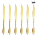 Axyaa Palace Series Stainless Steel Gold Tableware Set for Home, Hotel, Restaurant