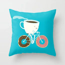 Axyaa Coffee Print Polyester Throw Pillow Case for Home Sofa Chair Decor