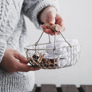 Axya Wrought Iron Bread Basket Set for Stylish Kitchen Storage & Home Décor