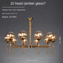 Axyaa LED Chandelier: Modern Minimalist Magic Bean Decor Light for Living Room, Bedroom, Restaurant