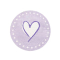 Pink Love Plush Carpet by Axyaa: Cute Minimalist Bedroom Rug for a Cozy Living Space