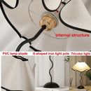 Axyaa Petal Wrought Iron Bar Table Lamp - Modern Bedroom Atmosphere Night Light
