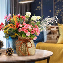 Axyaa Round Bamboo Woven Baskets: Decorative Lightweight Rattan Home Wedding Supplies
