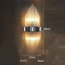 Axyaa Crystal Wall Lamp: Elegant Lighting for Study Bedroom Living Room