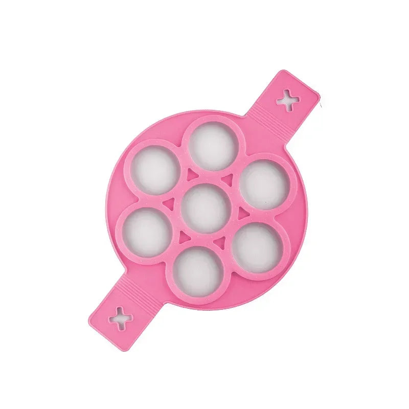 Axyaa Silicone Egg Frying Mold Nonstick Pancake Maker Kitchen Tool
