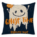 Axyaa Halloween Spider Pillowcase Black Castle Owl Thanksgiving Square Cushion Cover