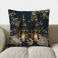 Axyaa Moon Flowers & Lanterns Decorative Pillow Cover