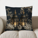 Axyaa Moon Flowers & Lanterns Decorative Pillow Cover